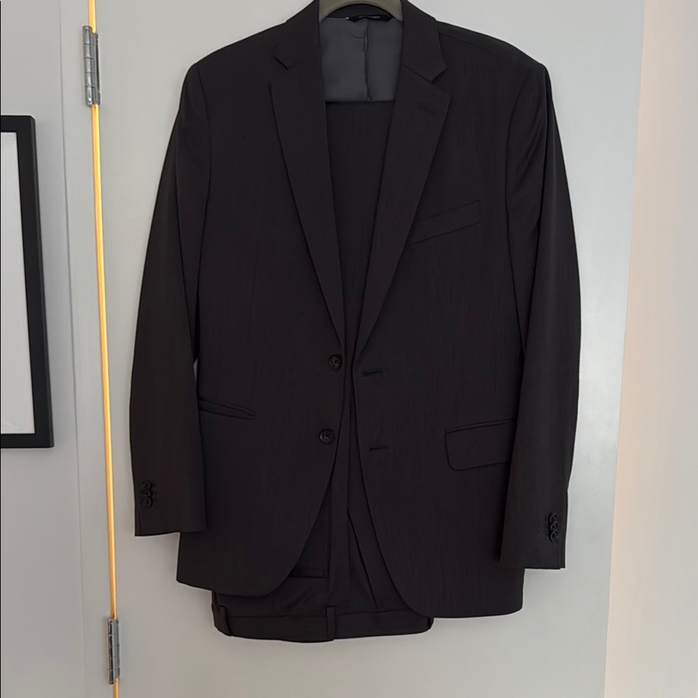 Men's Black Suit Jacket and Pants